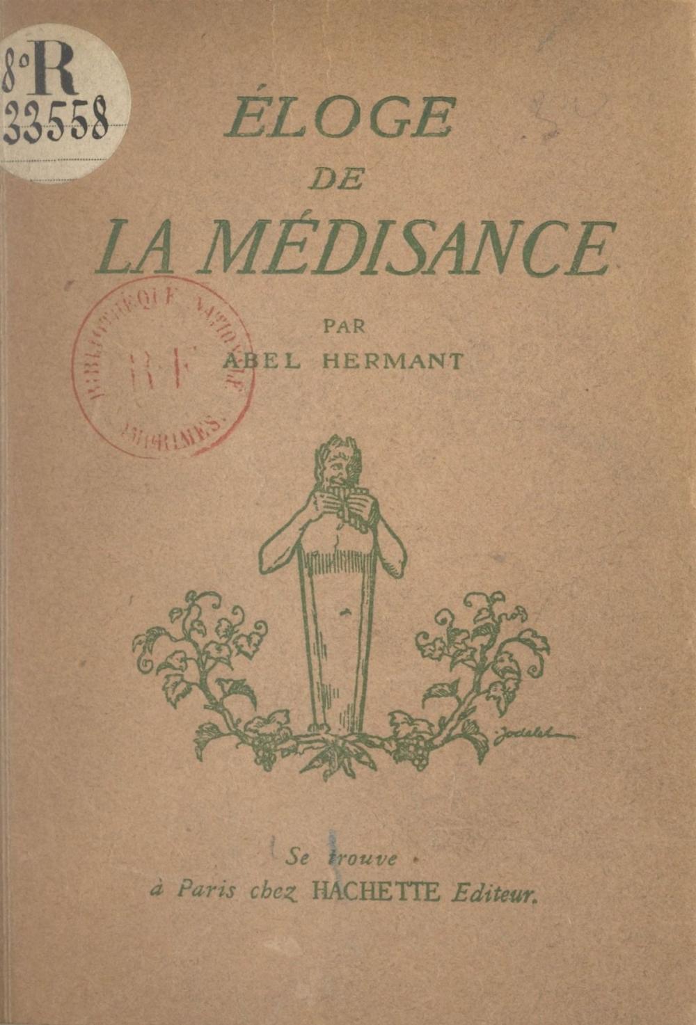 Big bigCover of Éloge de la médisance