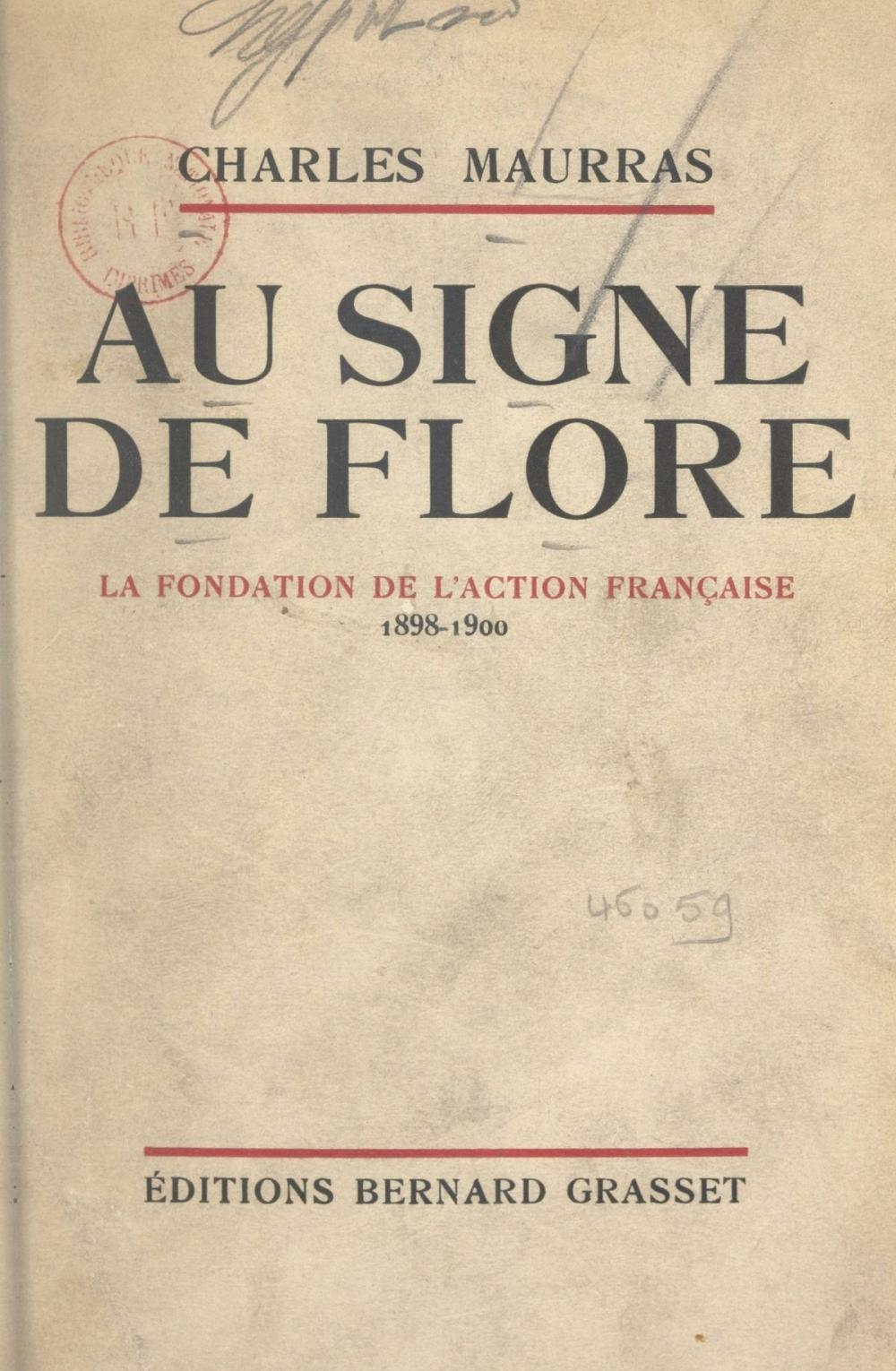 Big bigCover of Au signe de Flore : souvenirs de vie politique