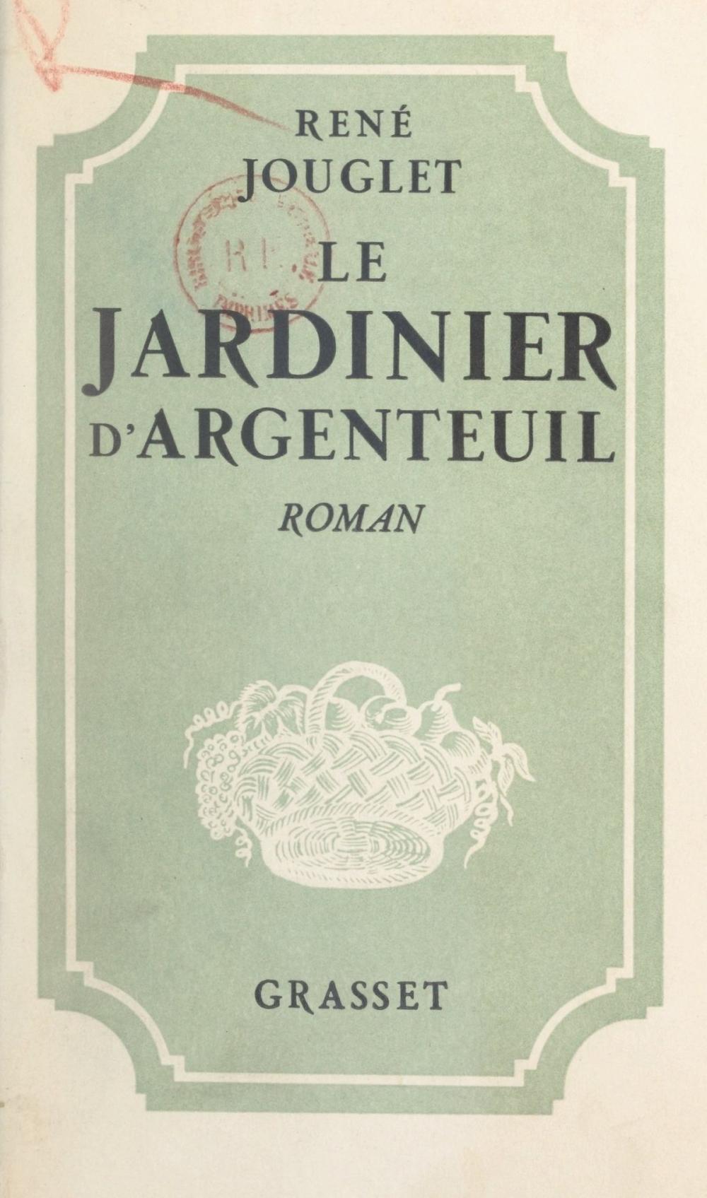 Big bigCover of Le jardinier d'Argenteuil