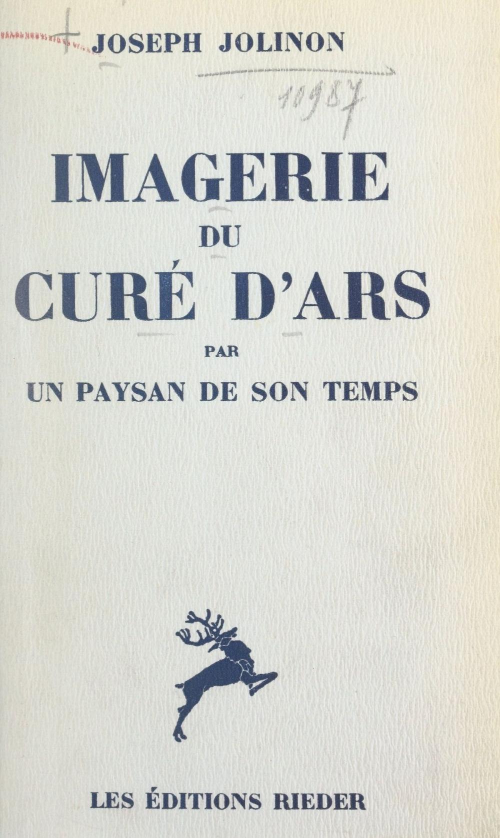 Big bigCover of Imagerie du curé d'Ars