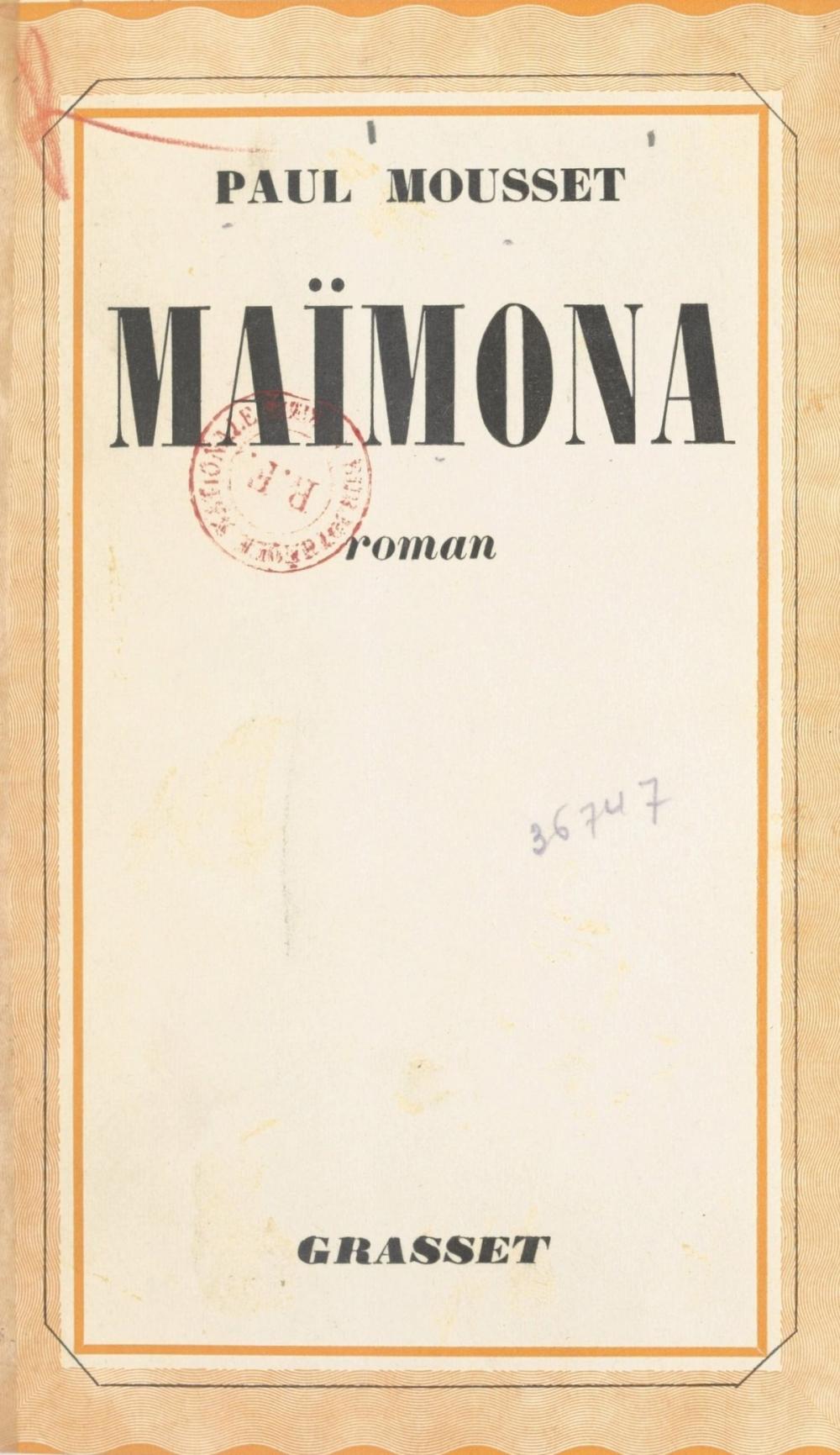 Big bigCover of Maïmona