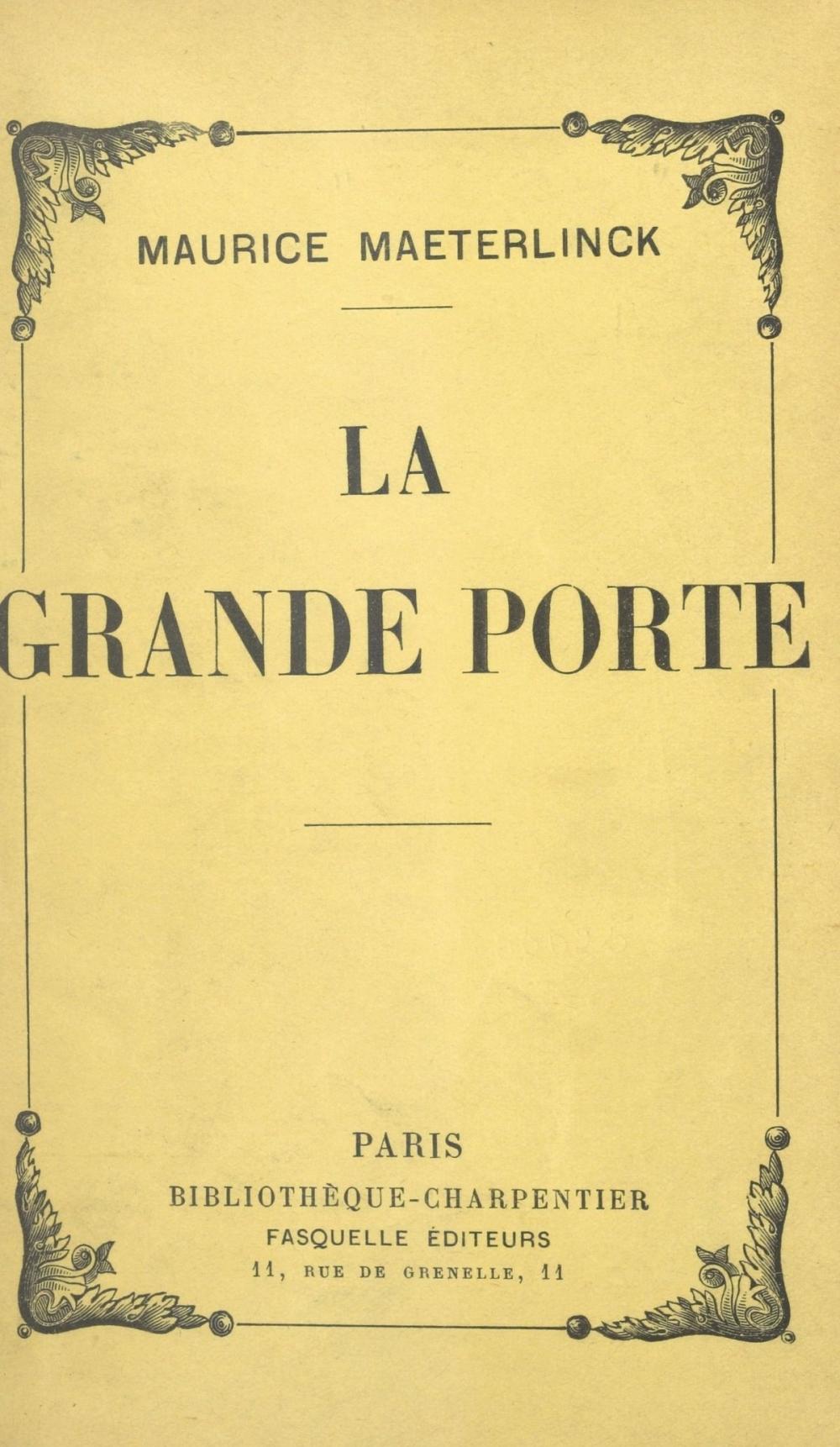 Big bigCover of La grande porte