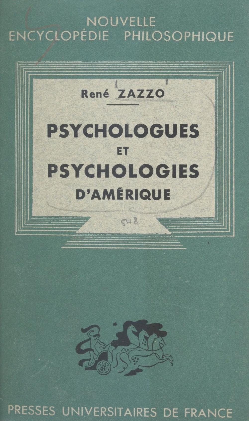 Big bigCover of Psychologues et psychologies d'Amérique