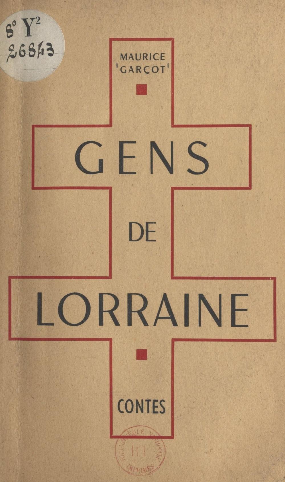 Big bigCover of Gens de Lorraine