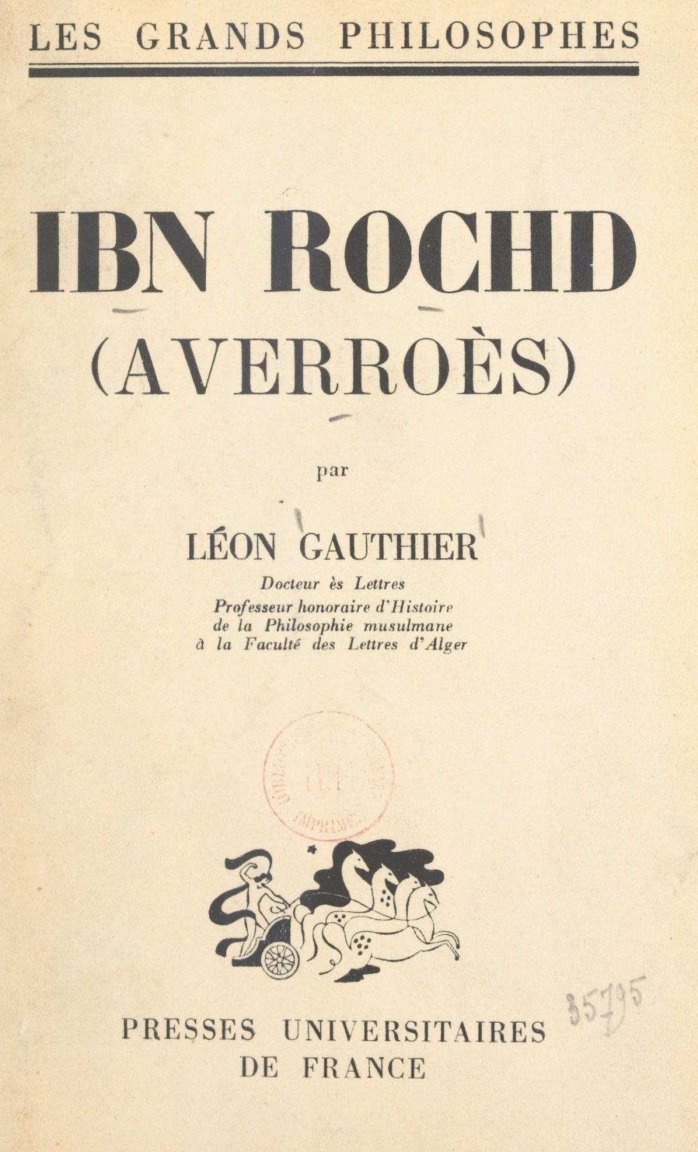 Big bigCover of Ibn Rochd (Averroès)