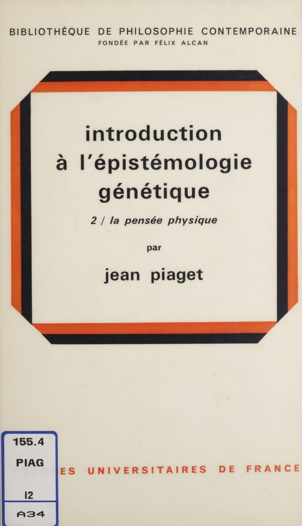 Big bigCover of Introduction à l'épistémologie génétique