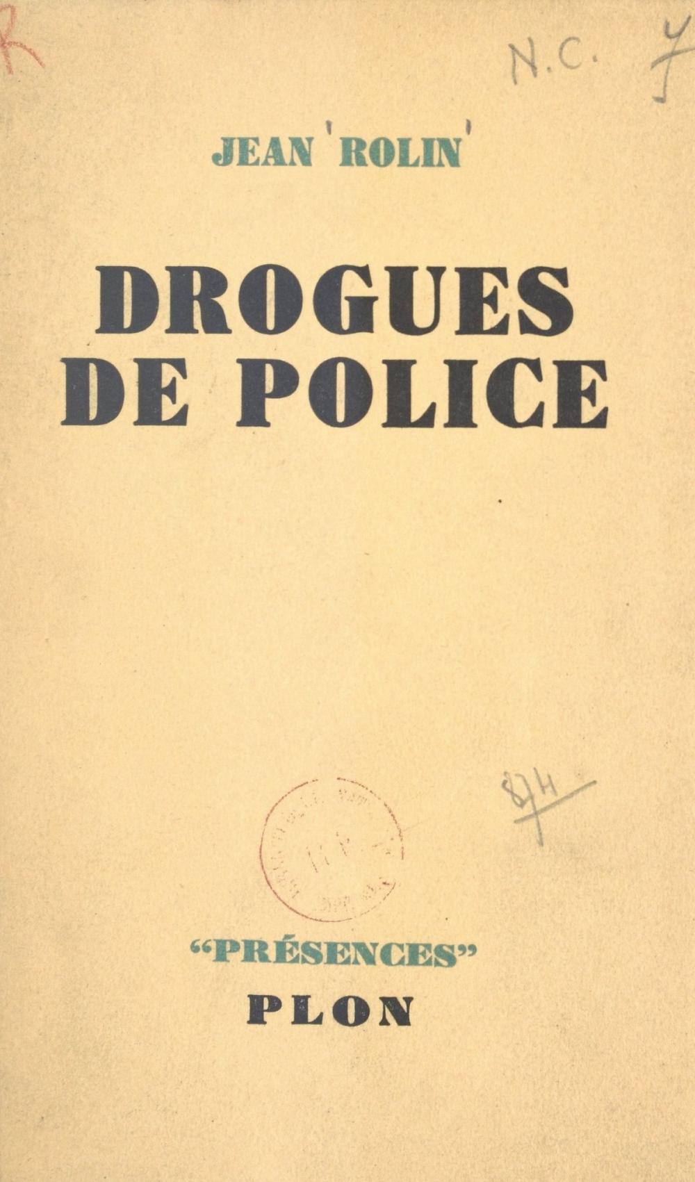 Big bigCover of Drogues de police