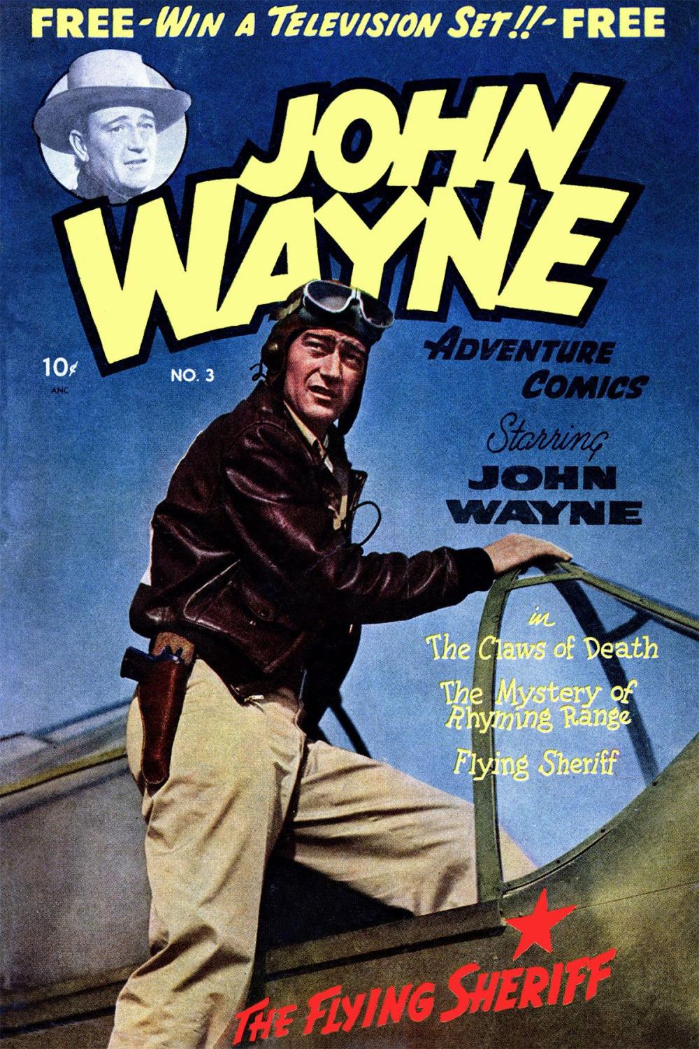 Big bigCover of John Wayne Adventure Comics, Number 3, The Claws of Death