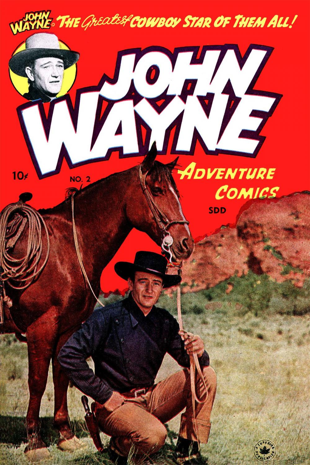 Big bigCover of John Wayne Adventure Comics, Number 2, The Battle of the Giants