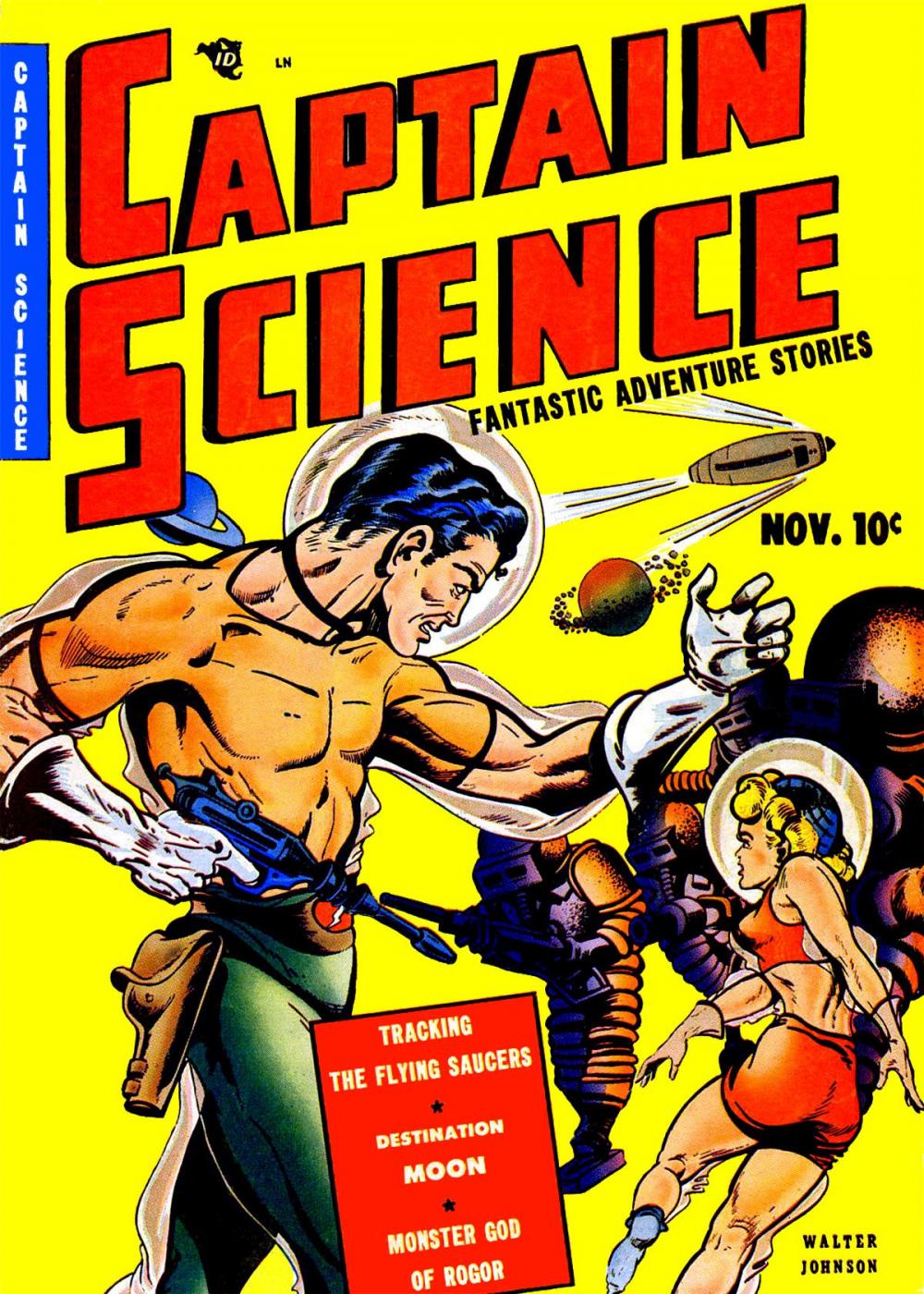 Big bigCover of Captain Science, Number 1, Tracking the Flying Saucers