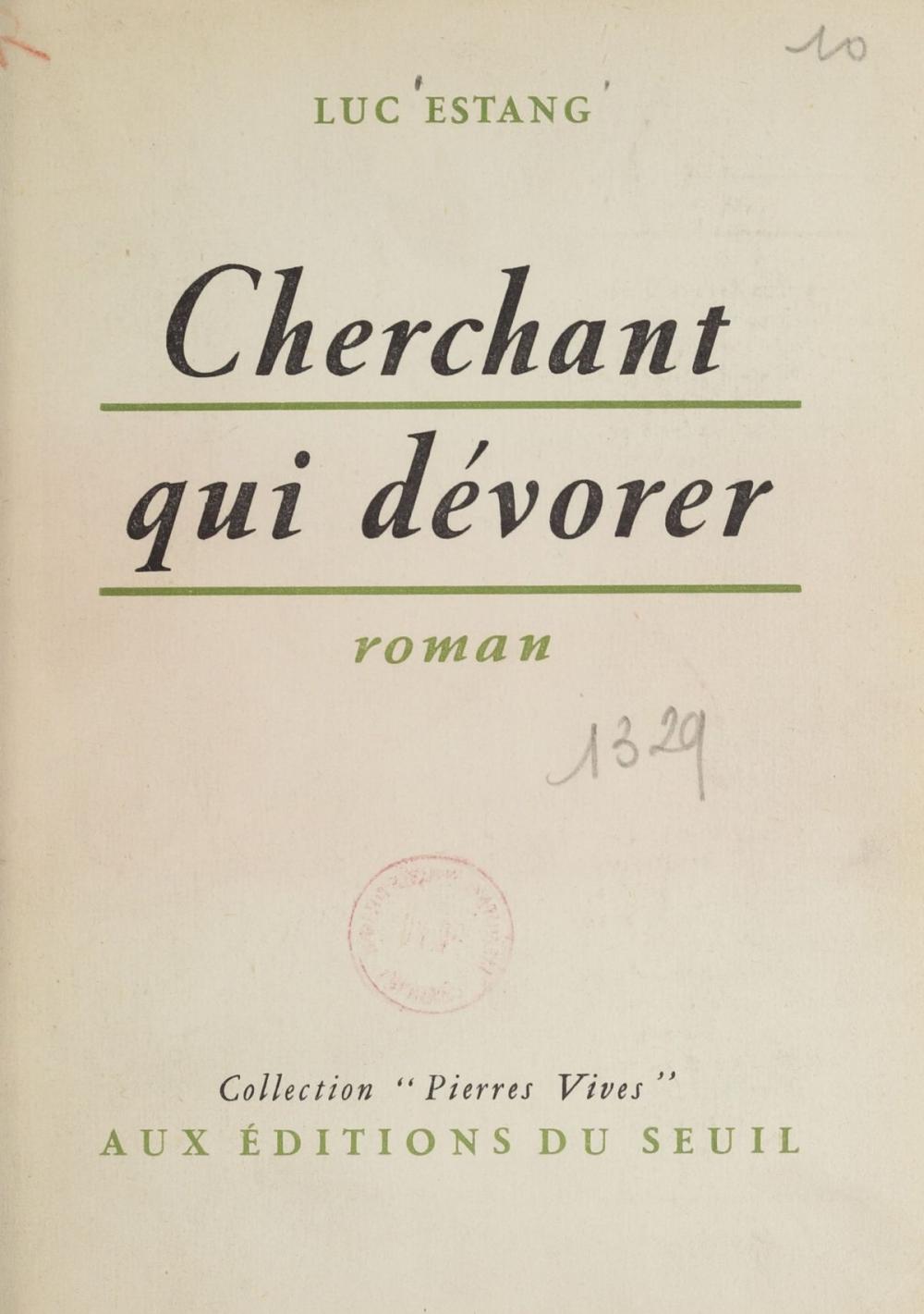 Big bigCover of Cherchant qui dévorer