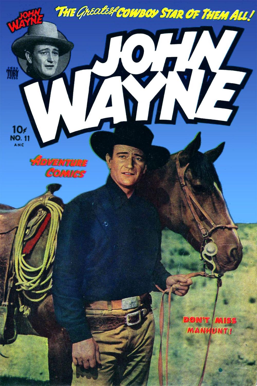 Big bigCover of John Wayne Adventure Comics, Number 11, Man Hunt