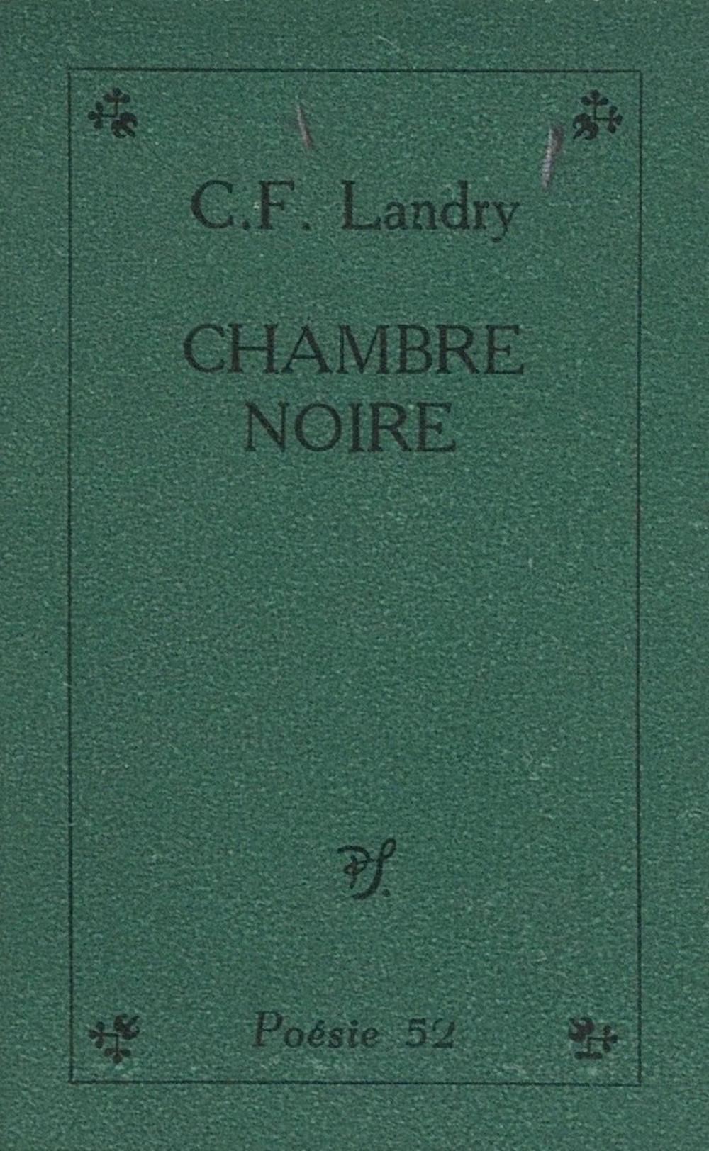 Big bigCover of Chambre noire