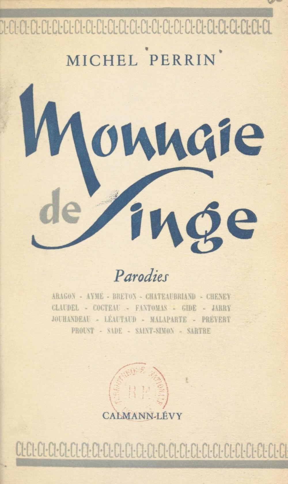 Big bigCover of Monnaie de singe