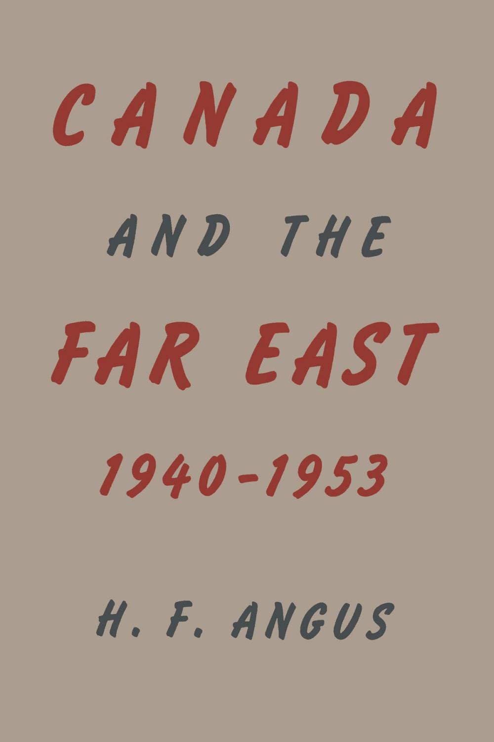 Big bigCover of Canada and the Far East, 1940-1953