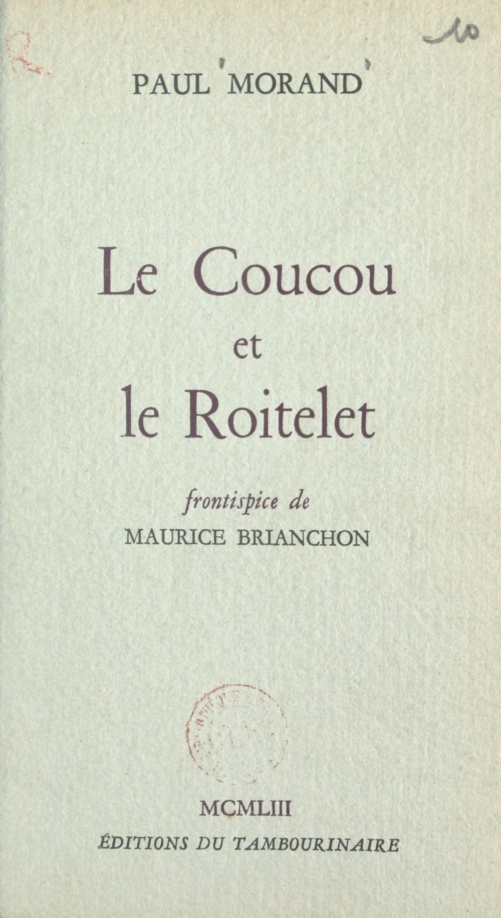 Big bigCover of Le Coucou et le Roitelet