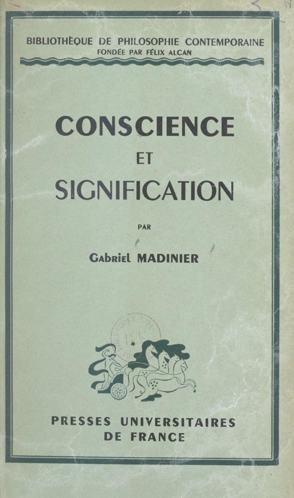 Big bigCover of Conscience et signification