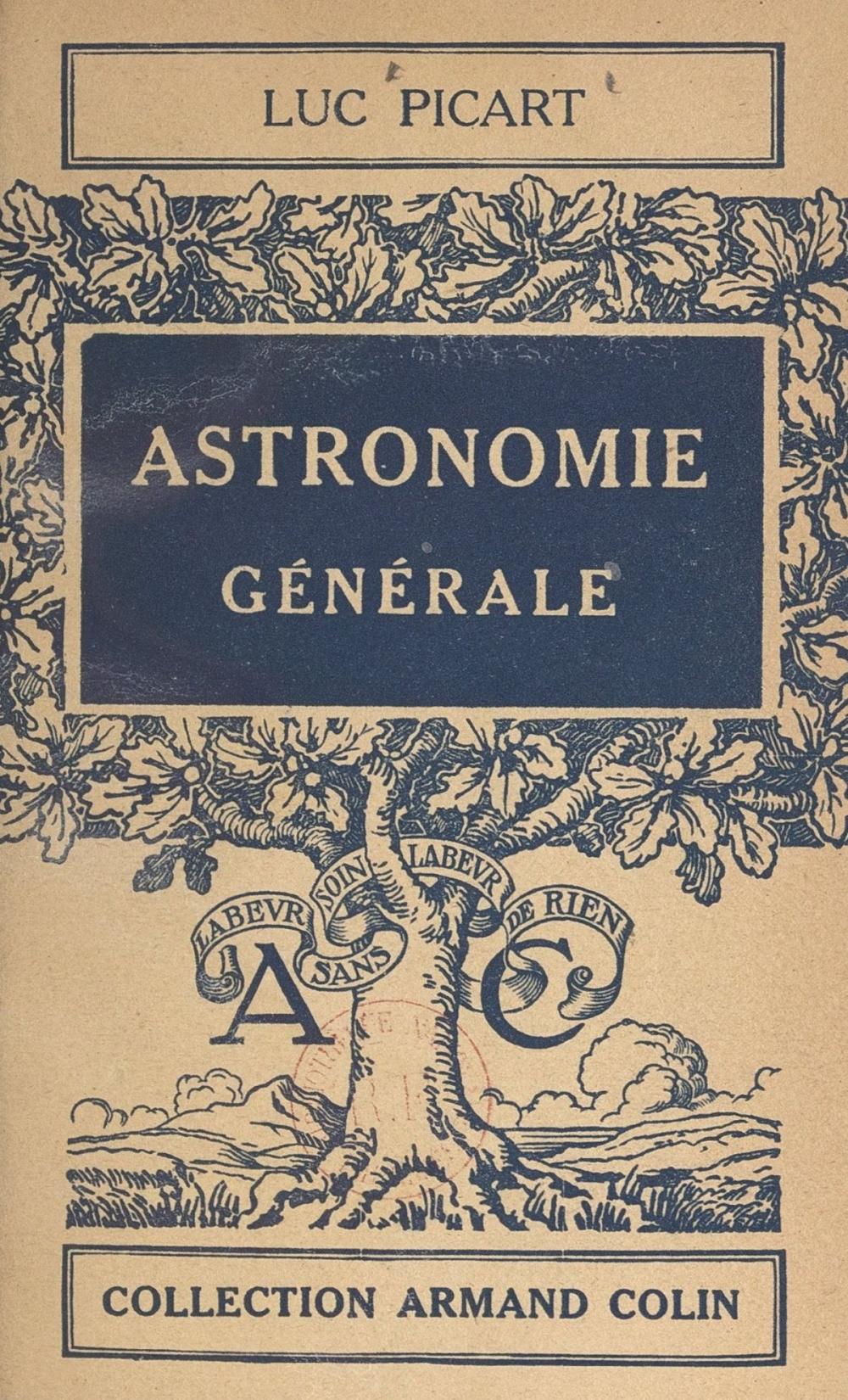 Big bigCover of Astronomie générale