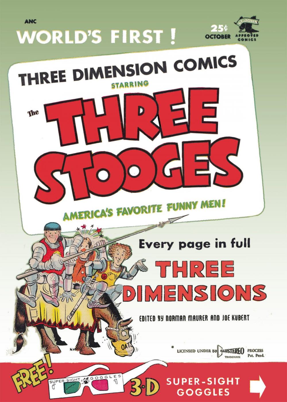 Big bigCover of The Three Stooges, Number 2, Men in the Moon, In 3-D