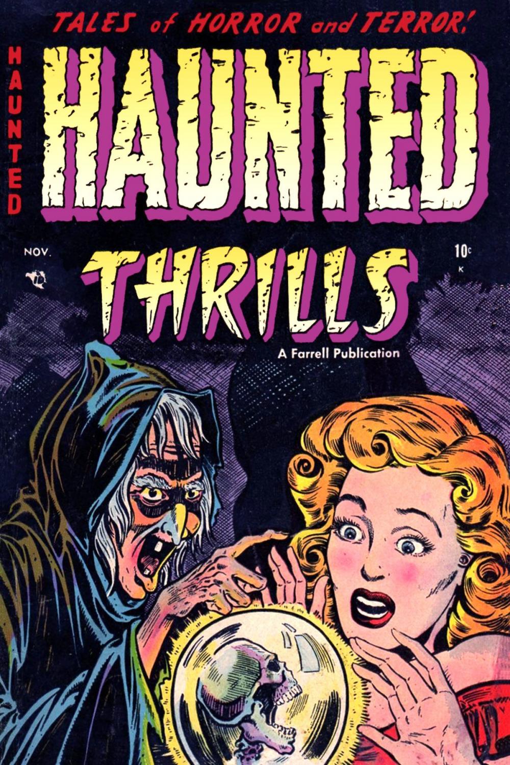 Big bigCover of Haunted Thrills, Number 12, Terror Below