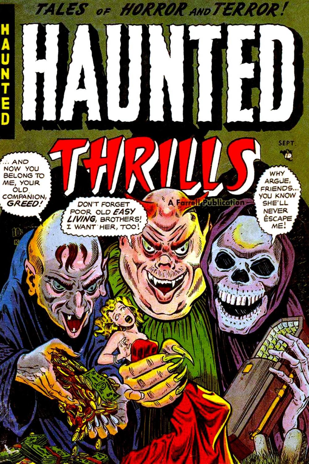 Big bigCover of Haunted Thrills, Number 11, Blood in the Sky