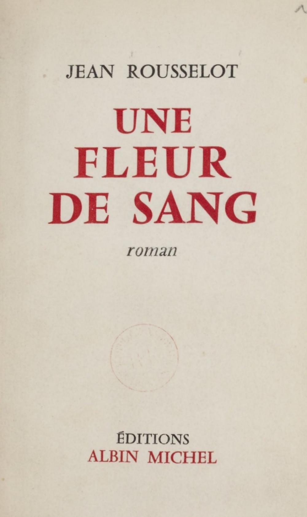 Big bigCover of Une fleur de sang