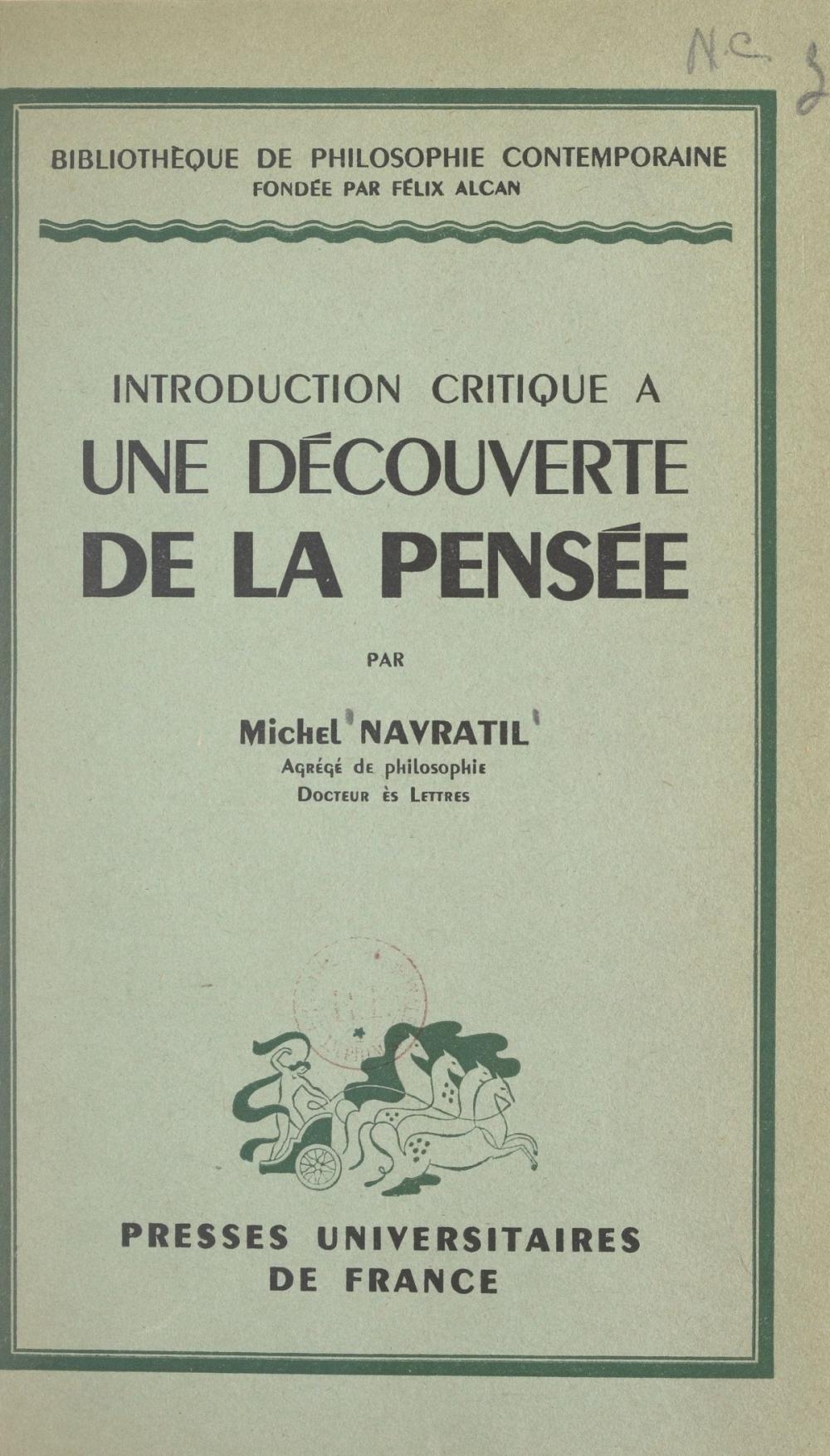 Big bigCover of Introduction critique à une découverte de la pensée