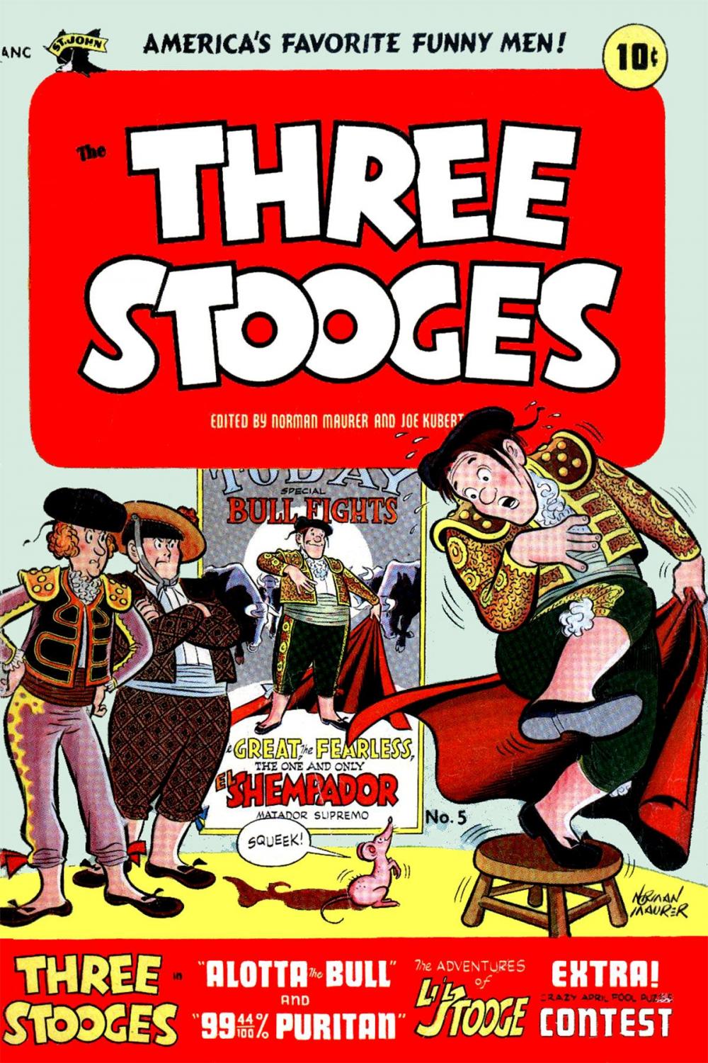 Big bigCover of The Three Stooges, Number 5, Alotta Bull