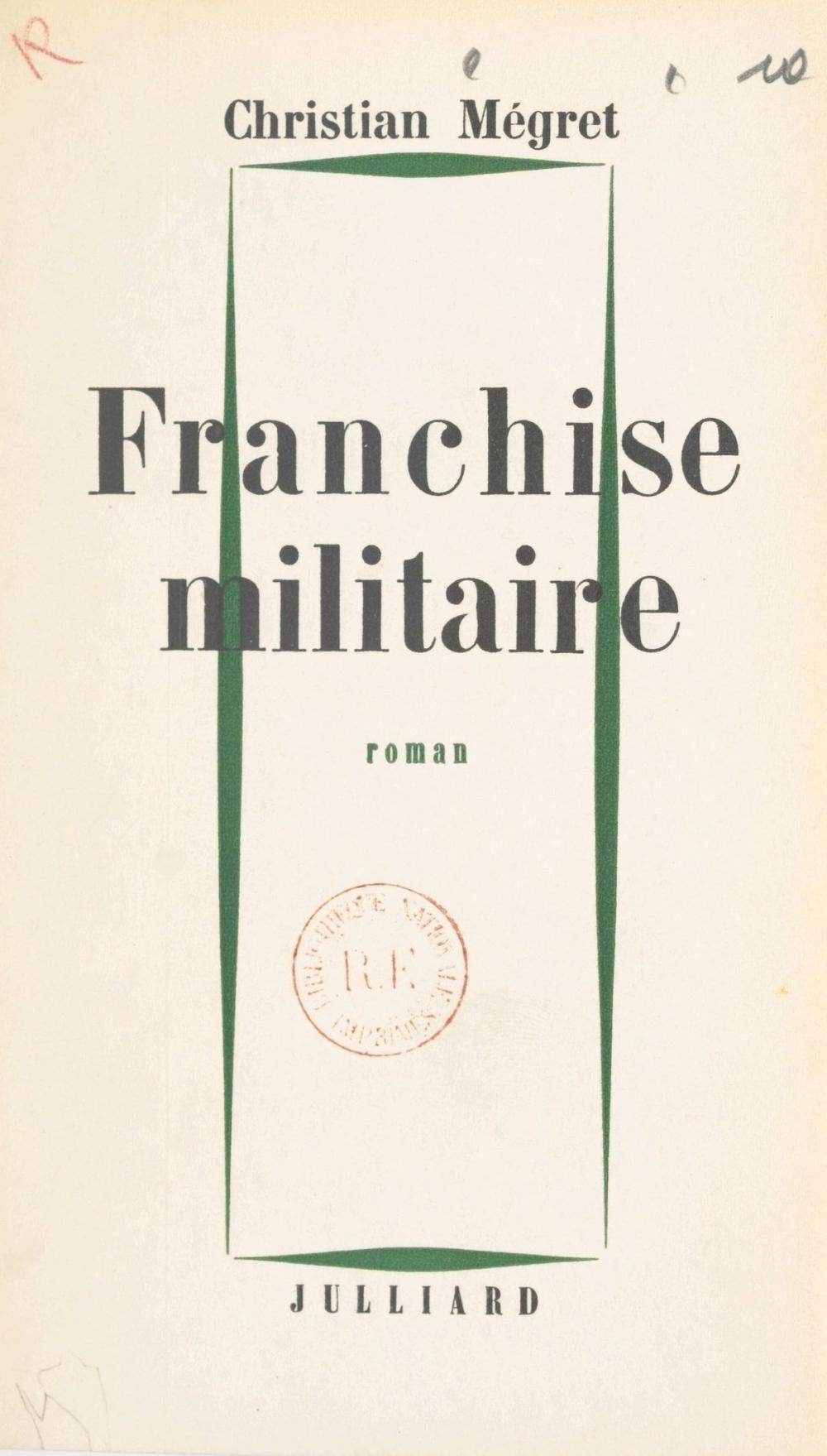 Big bigCover of Franchise militaire