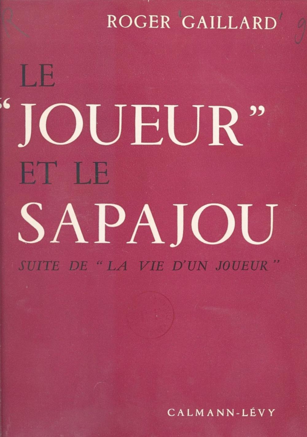 Big bigCover of Le joueur et le sapajou