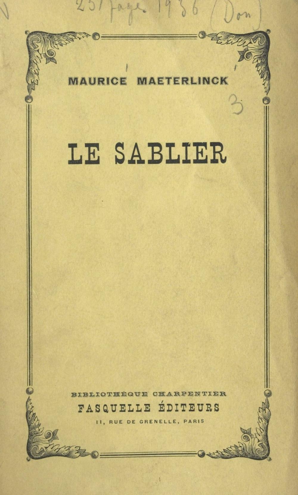 Big bigCover of Le sablier