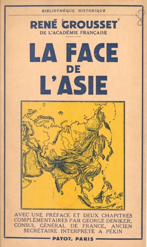 Cover of the book La face de l'Asie by René Grousset, FeniXX réédition numérique