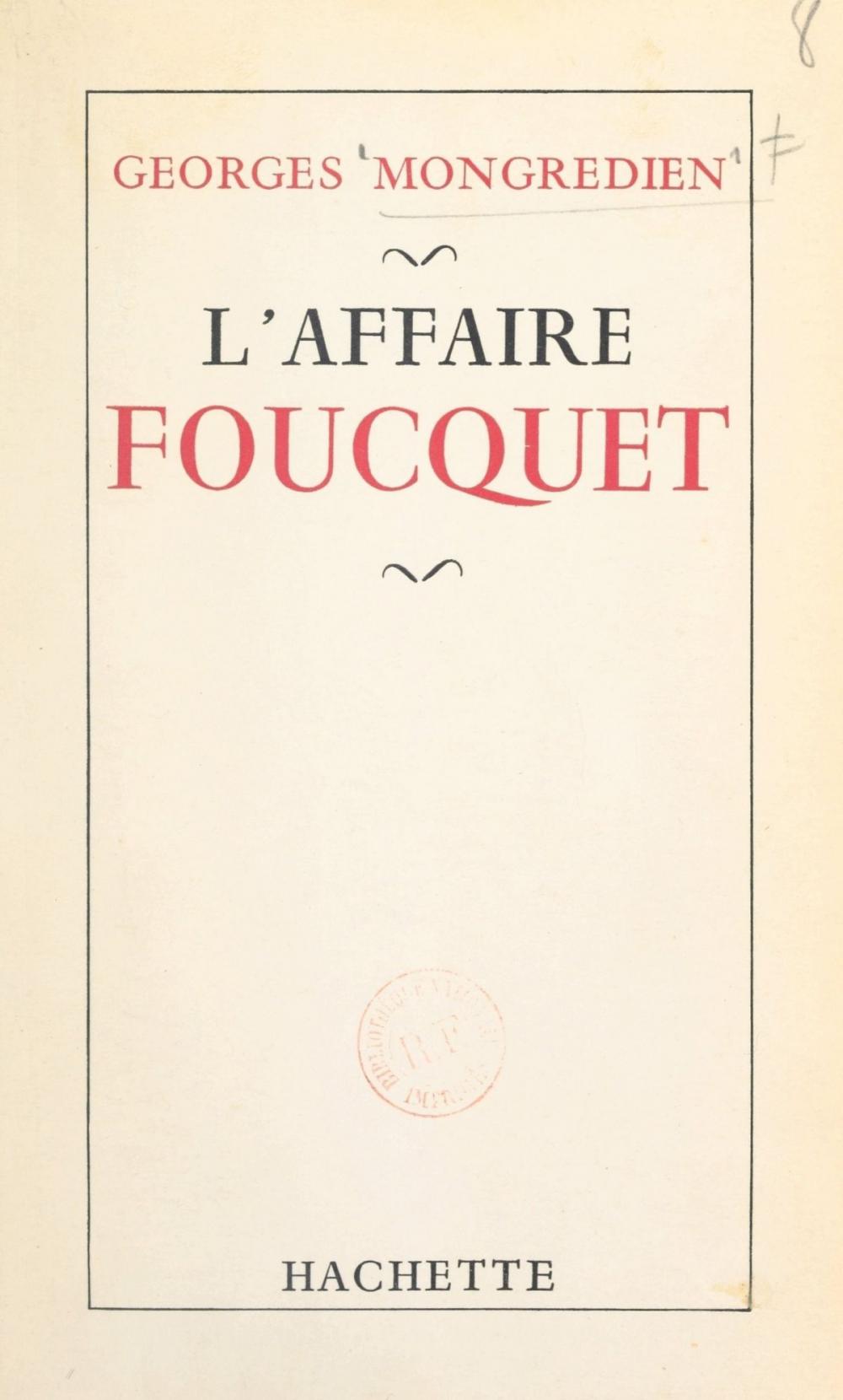 Big bigCover of L'affaire Foucquet