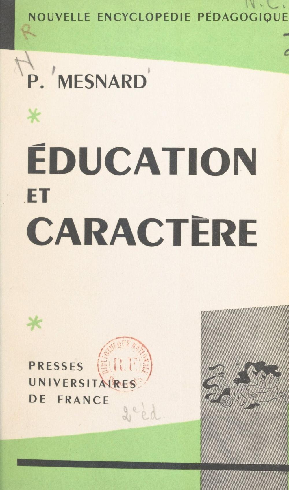 Big bigCover of Éducation et caractère