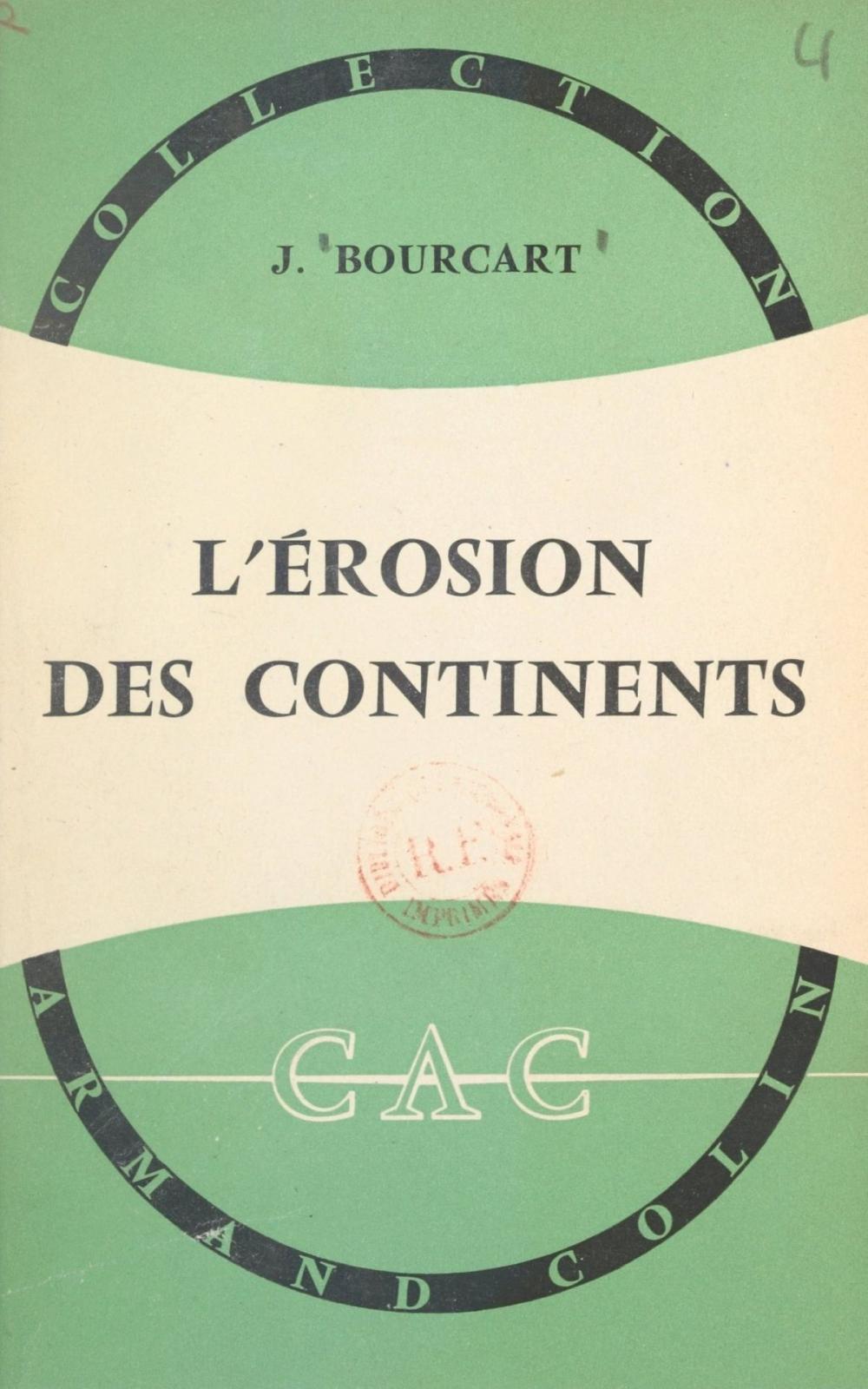 Big bigCover of L'érosion des continents