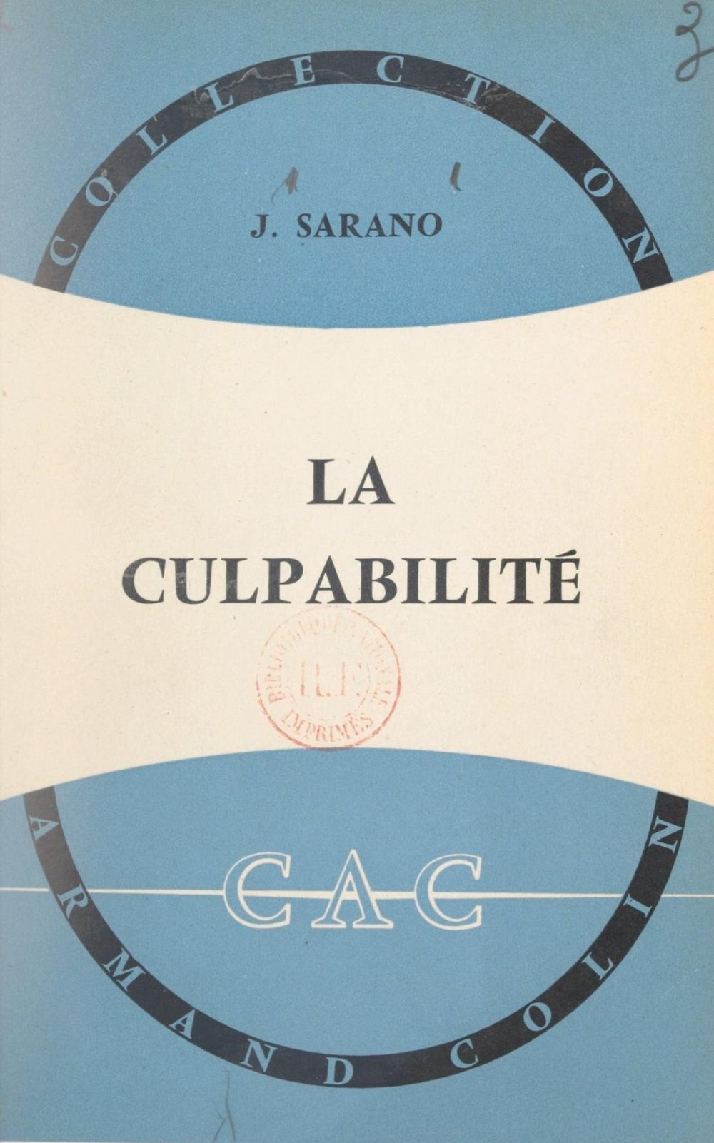 Big bigCover of La culpabilité