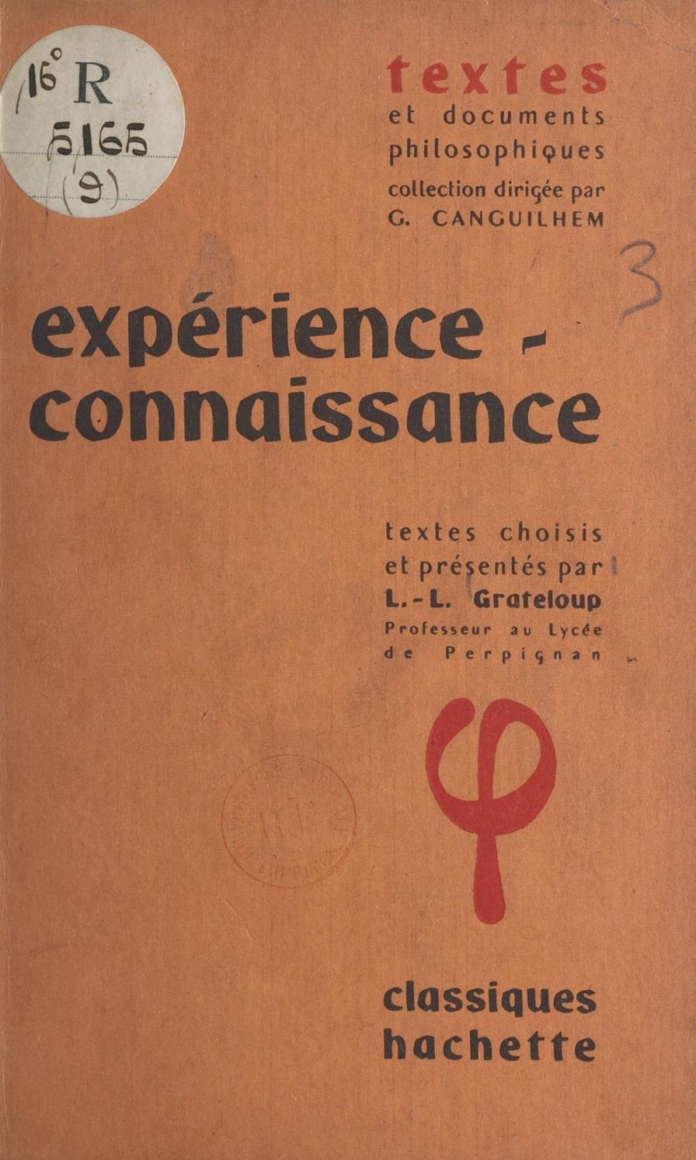 Big bigCover of Expérience-connaissance