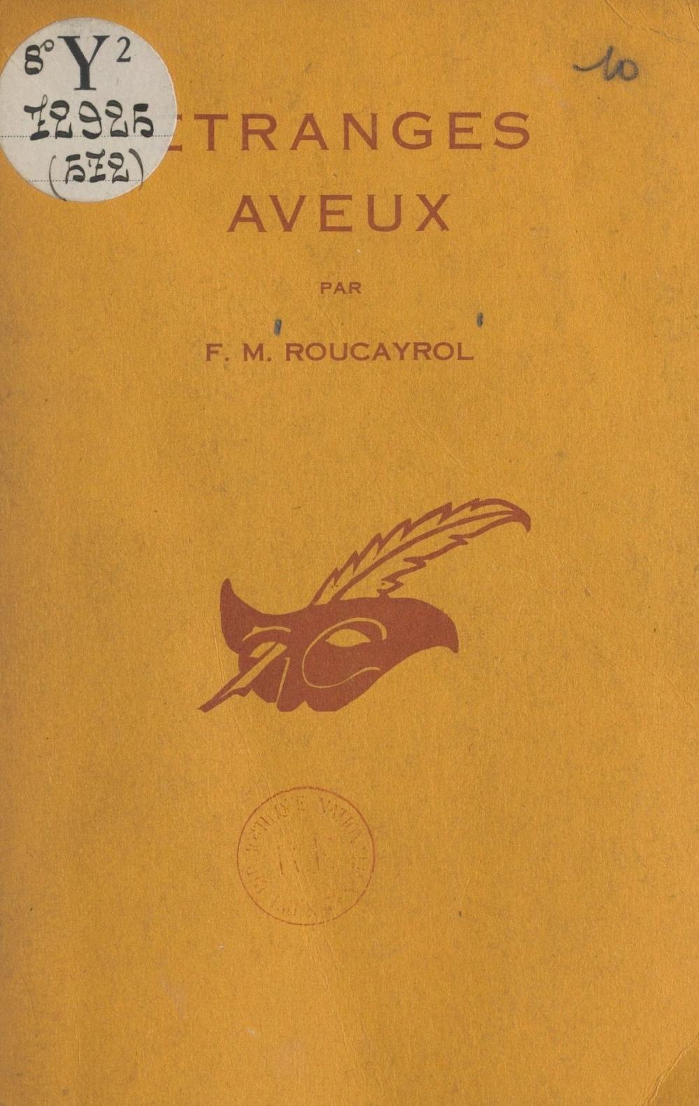 Big bigCover of Étranges aveux