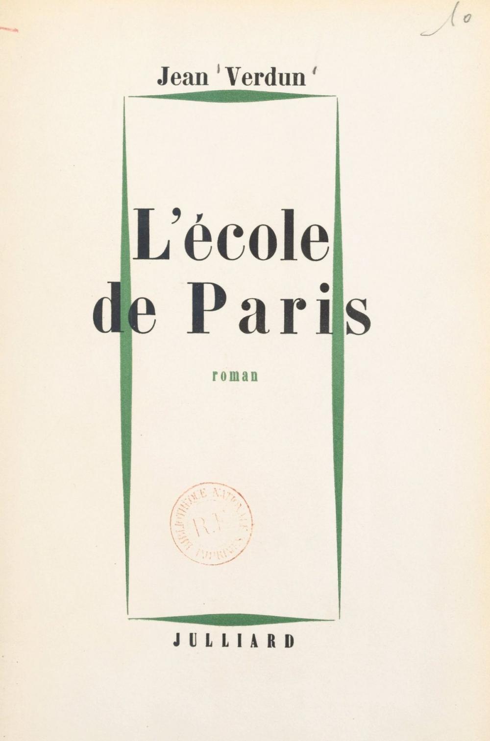 Big bigCover of L'école de Paris