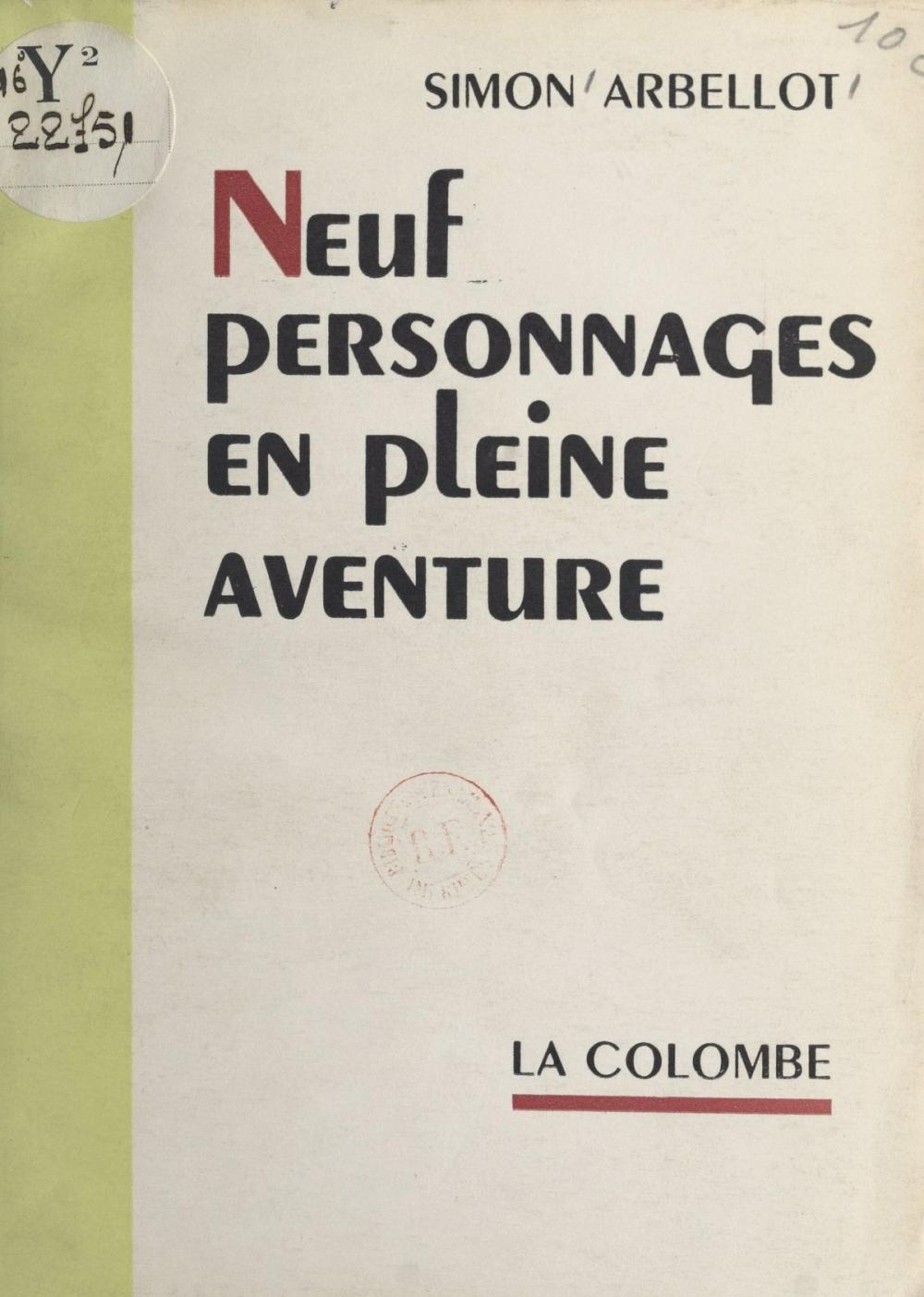 Big bigCover of Neuf personnages en pleine aventure