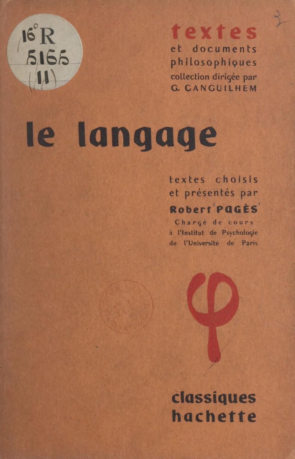 Big bigCover of Le langage