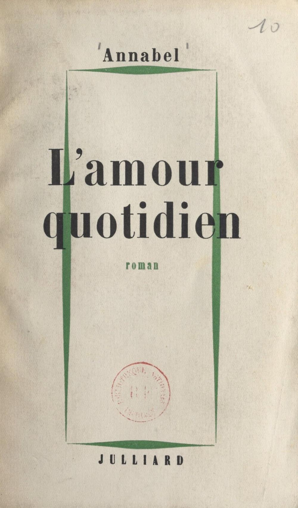 Big bigCover of L'amour quotidien