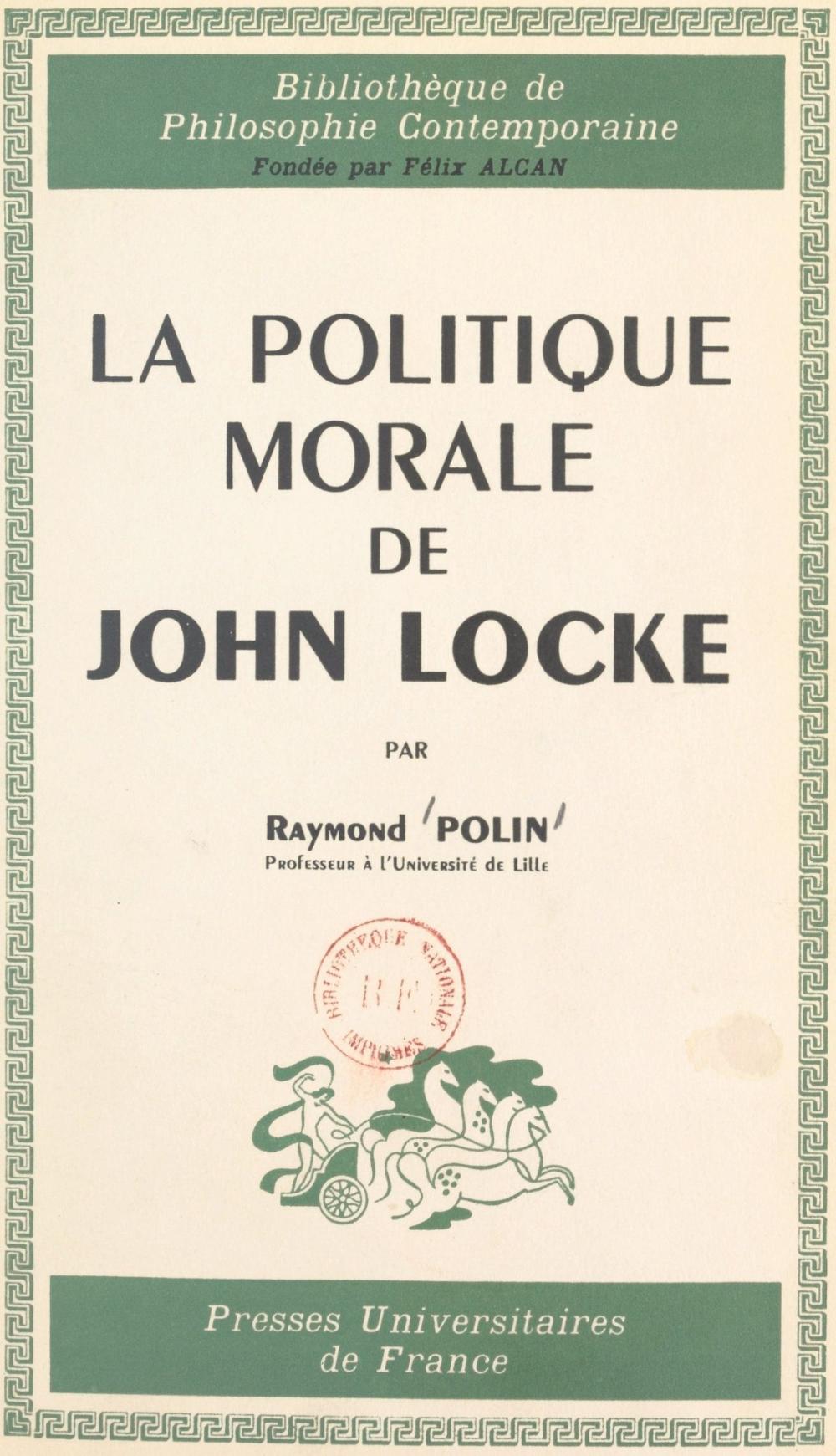 Big bigCover of La politique morale de John Locke