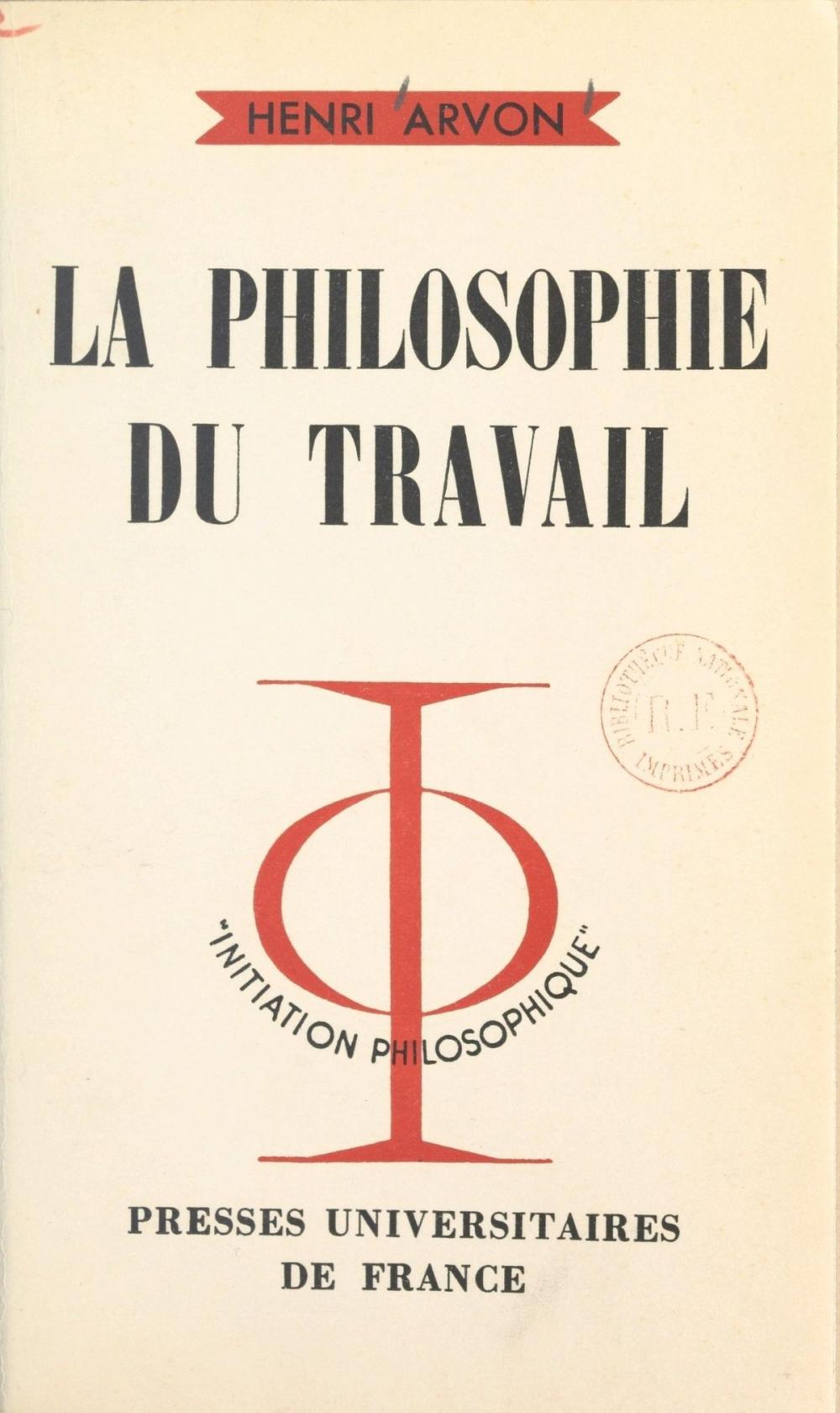 Big bigCover of La philosophie du travail