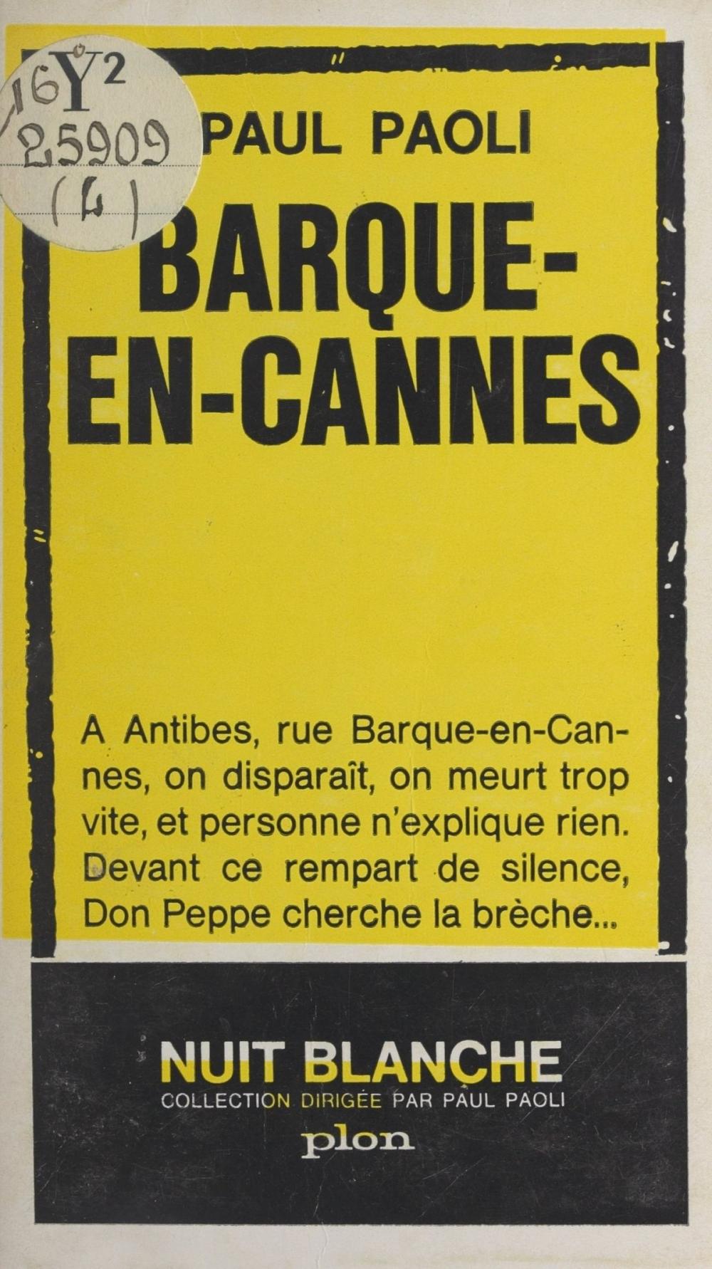 Big bigCover of Barque-en-Cannes