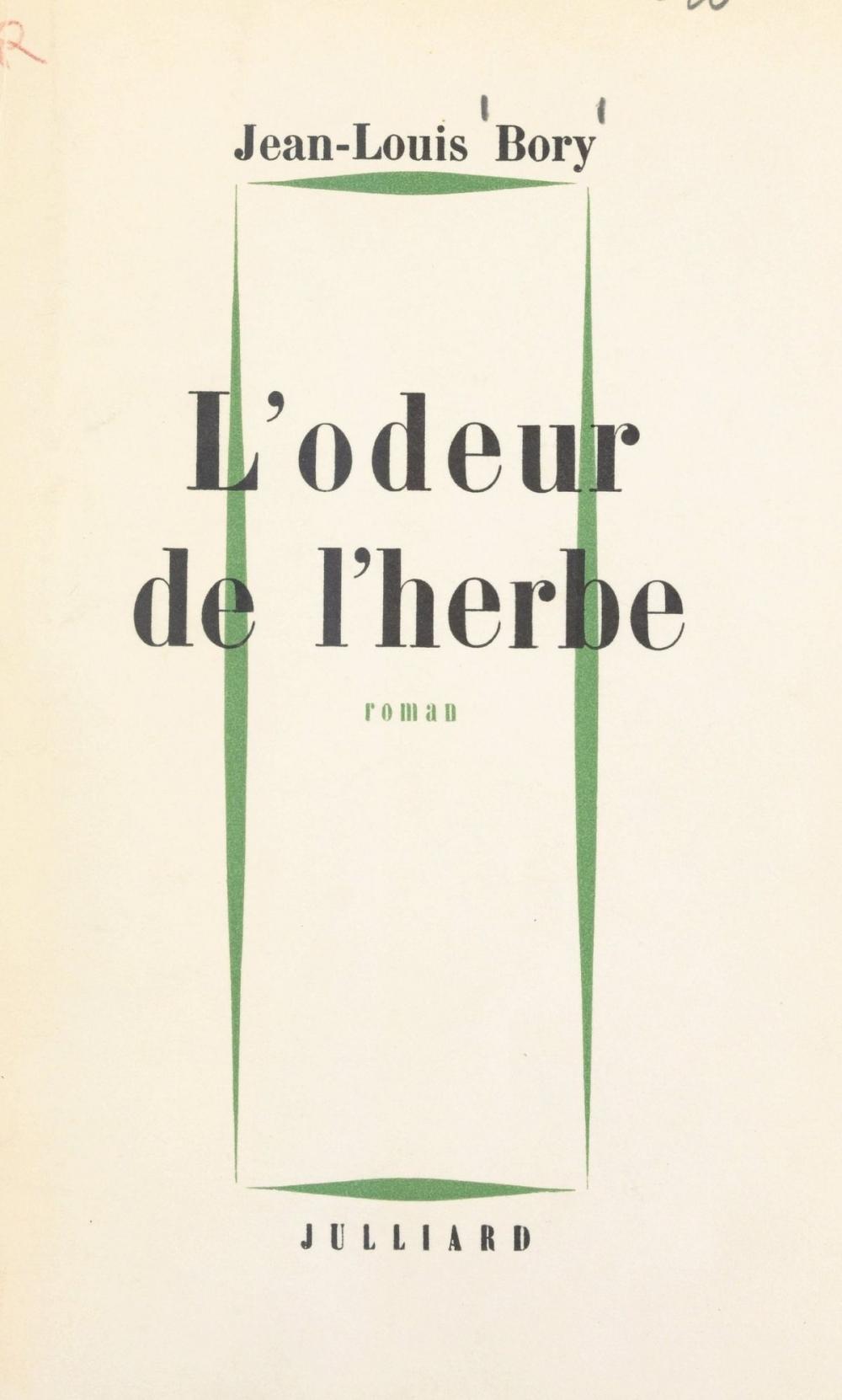 Big bigCover of L'odeur de l'herbe