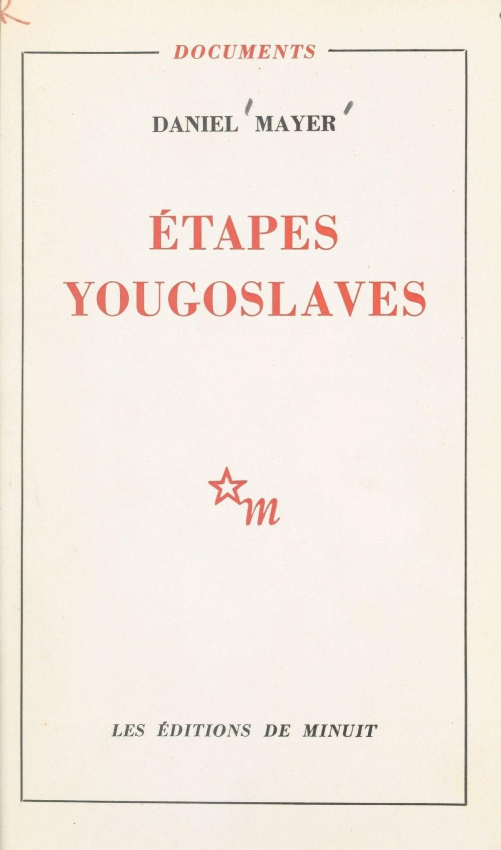 Big bigCover of Étapes yougoslaves