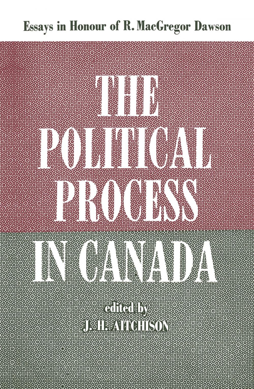 Big bigCover of The Political Process in Canada