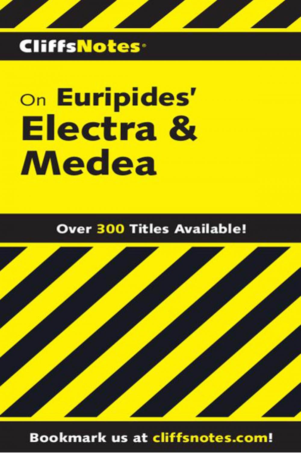 Big bigCover of CliffsNotes on Euripides' Electra & Medea