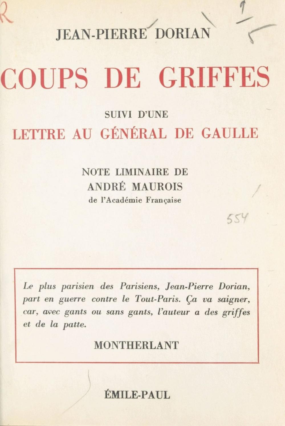 Big bigCover of Coups de griffes